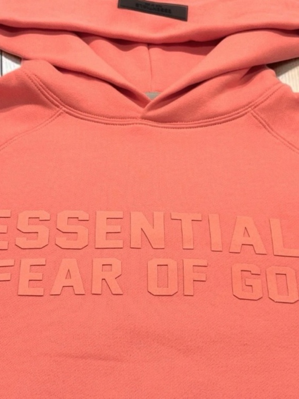 Fear of God Essentials Hoodie – Coral – Brand New - Picture 2 of 8